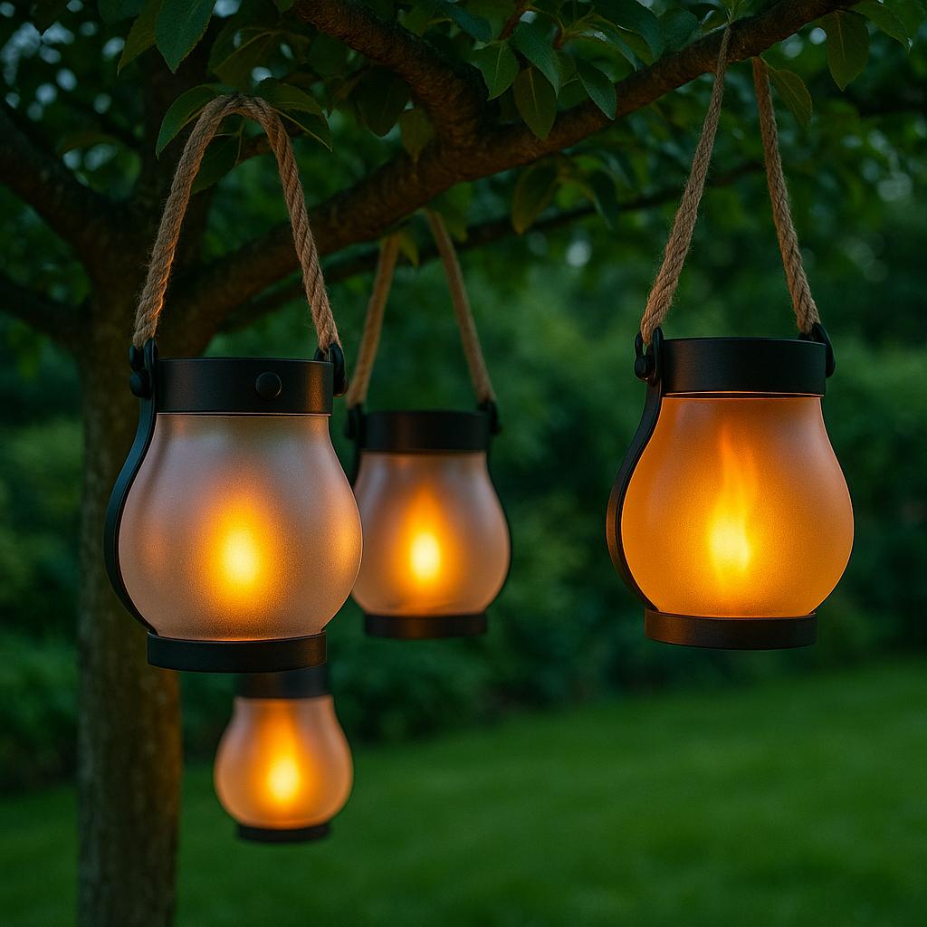 Dancing Flame – Solcellelykt med levende flammeeffekt