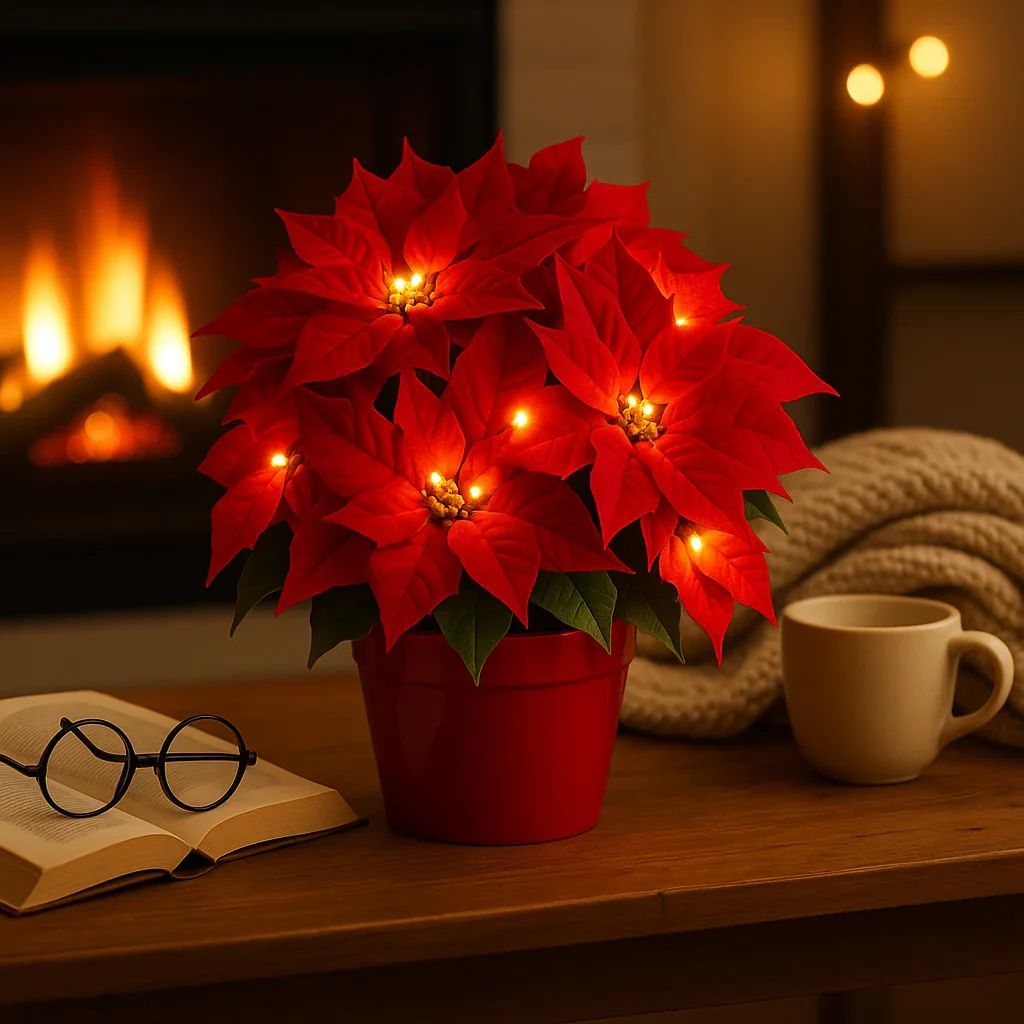 Ruby Glow Blossom – Lysende Julestjerne