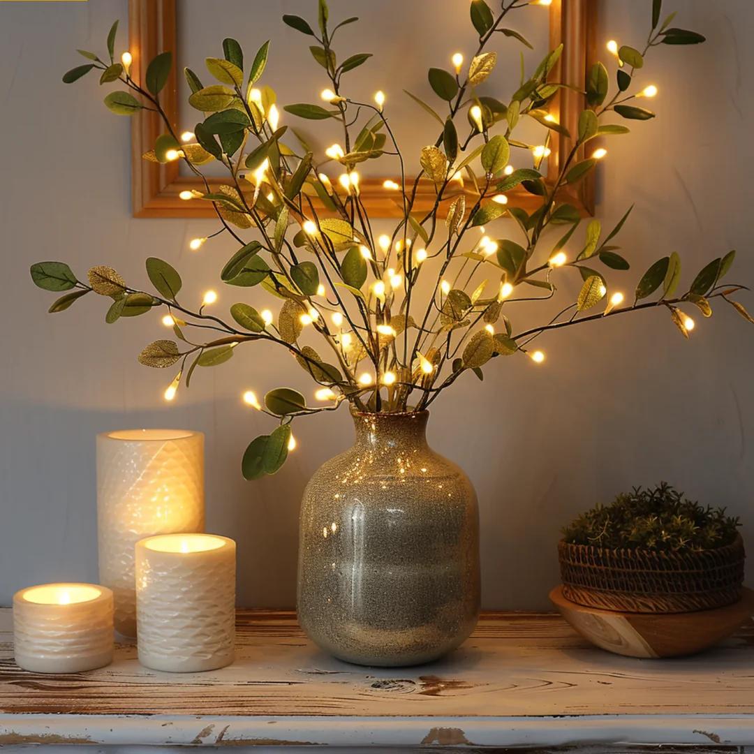 Glow Olive Branch | Fra naturlig til stilren – helt uten ledninger eller installasjon
